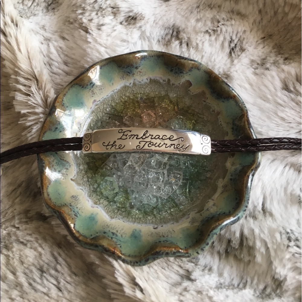 Brighton Embrace the Journey Leather Bracelet